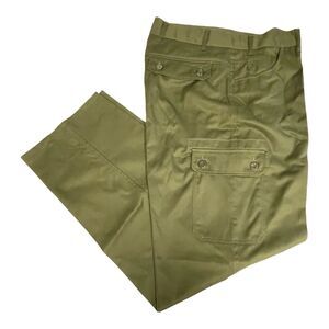 OTAVAN TREBON Vintage Military Cargo Pants Green Button Fly Men's 36x31 NWOT